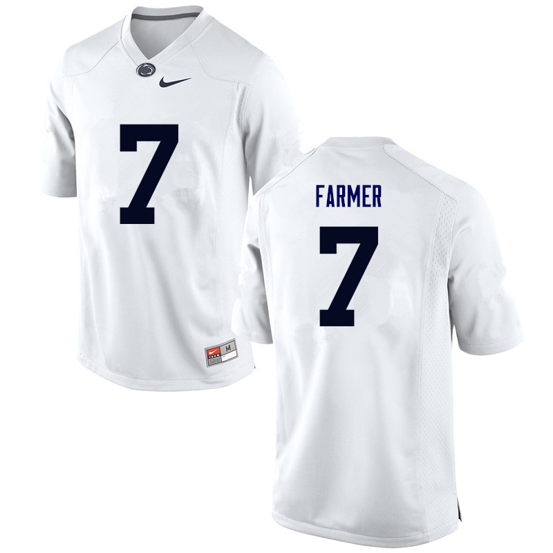 Men Penn State Nittany Lions #7 Koa Farmer College Football Jerseys-White